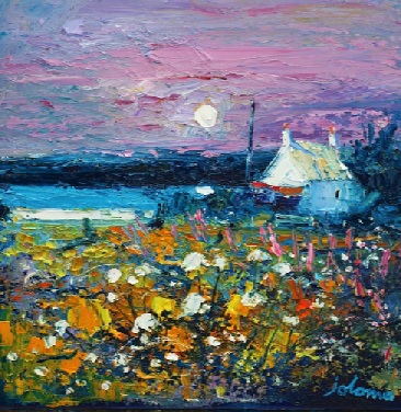 Autumnal Moonrise Isle of Gigha 16x16 Autumnal Moonrise Isle of Gigha 16x16